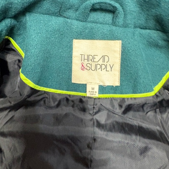 Thread and Supply Women's green Peacoat - Picture 7 of 9